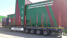 Полуприцеп-сортиментовоз STEELBEAR PF-41L — боковой вид